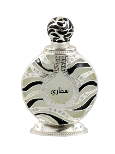 Safari Silver, ulei concentrat de parfum Khadlaj, 35ml, un miros floral oriental. Un parfum arabesc care te invalie intr-un miros floral delicat dar cu o prospetime puternica.