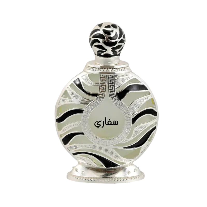 Safari Silver, ulei concentrat de parfum Khadlaj, 35ml, un miros floral oriental. Un parfum arabesc care te invalie intr-un miros floral delicat dar cu o prospetime puternica.