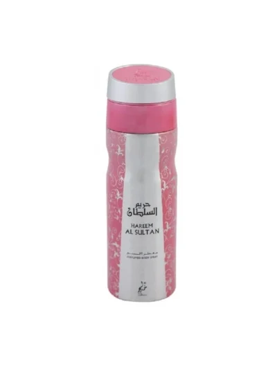 Khadlaj Hareem AL Sultan deodorant spray pentru  Femei, cu parfum Floral 200ml. Livrare gratuita la comenzi peste 100 lei, plata cu card online sau ramburs. Fabricat in Emiratele Arabe Unite.