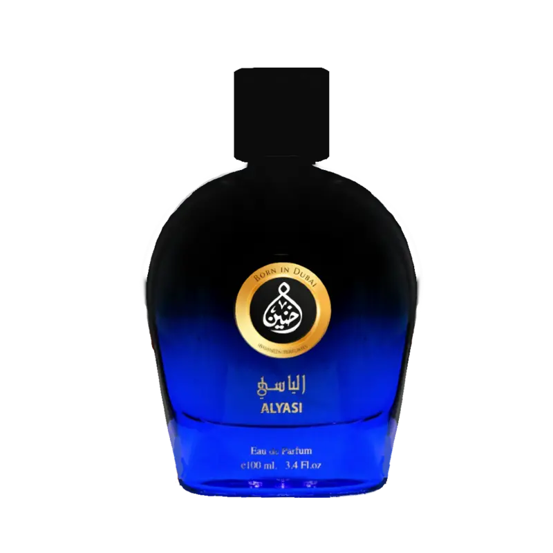 Parfum Arabesc Alyasi Born In Dubai Collection. Un miros fresh oriental cu Siaj Puternic si longevitate indelungata. Parfumul este definit de esente seducatoare de ambra, lemn de cedru si rasina de brad.