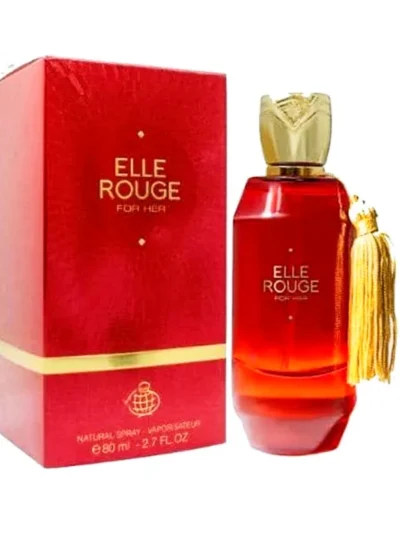 Elle Rouge , parfum arabesc, floral oriental. Este o poveste romantică despre fructe rosii delicioasa, flori albe delicate si ambra seducatoare. Este un moment uluitor de feminitate și inocență.
