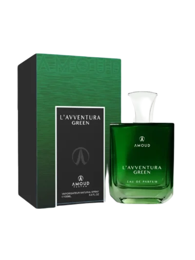 Parfum arabesc barbatesc L'Avventura Green, un miros masculin, fresh aromatic. Un parfum frumos si unic care iese în evidență din mulțimea de mirosuri generice acvatice sau fresh.