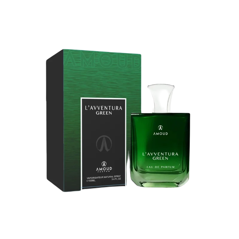 Parfum arabesc barbatesc L'Avventura Green, un miros masculin, fresh aromatic. Un parfum frumos si unic care iese în evidență din mulțimea de mirosuri generice acvatice sau fresh.
