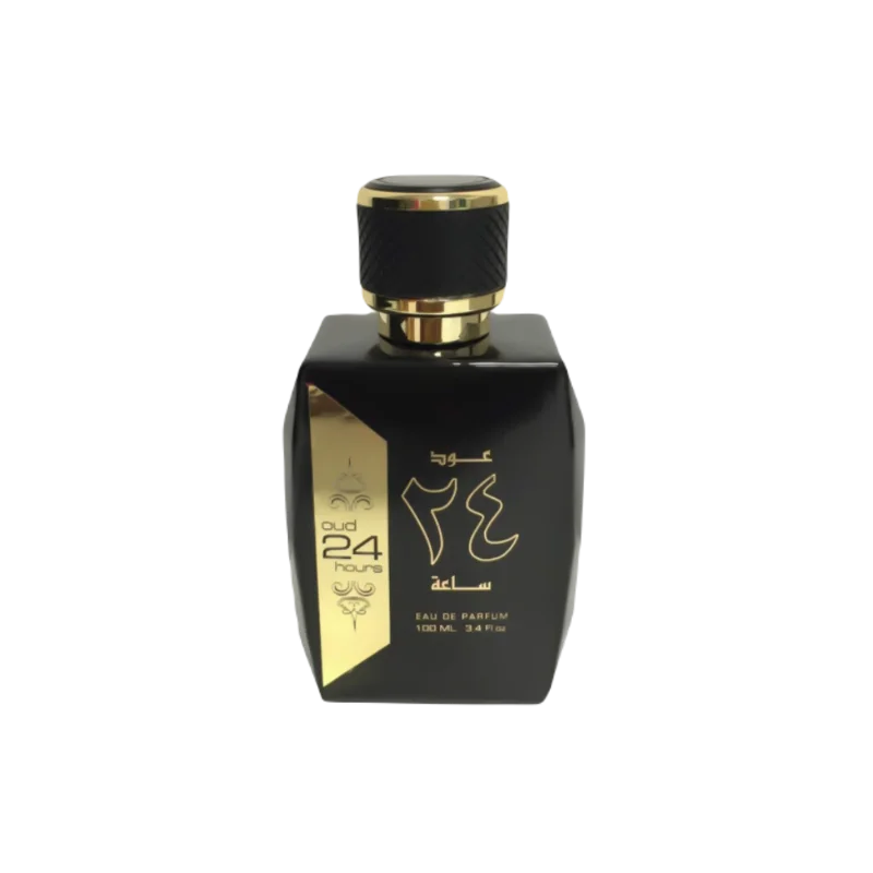 Parfum arabesc Oud 24 hours, abundent si sensual, o aroma bogata de orhidee neagra si condiment, modern si etern. Parfumuri Arabesti Originale . Livrare gratuita la comenzi peste 100 lei. Plata cu card sau ramburs .