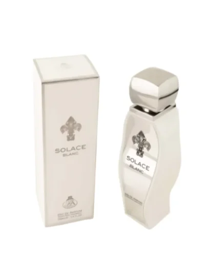 Solace Blanc de la Fragrance World, parfum arabesc, fresh aromatic, un stil rafinat, sofisticat. Gustul rafinamentului si o atingere de indrazneala. Solace Blanc, un parfum arabesc care combina lumina, profunzimea si senzualitatea.