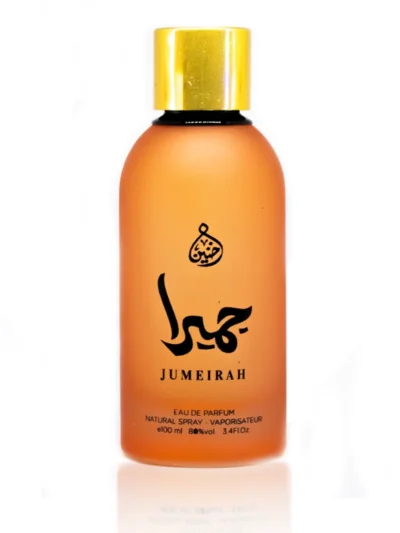 Jumeirah de la Khaneen parfum arabesc,Fructat Oriental, Remarcat datorită opulenței elegante și a exotismului pe care îl reflecta, un parfum intens rezultat in urma amestecurilor unice de ingrediente. Parfumuri Arabesti Originale.