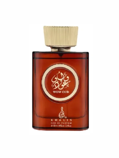 Wow Oud de la khalis perfumes 100ml unisex. Un parfum arabesc oriental lemnos pentru femei dama si barbati. Parfumuri Arabesti originale
