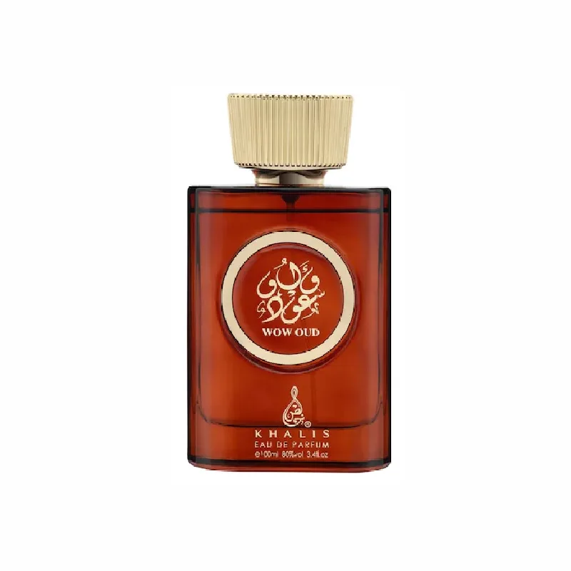 Wow Oud de la khalis perfumes 100ml unisex. Un parfum arabesc oriental lemnos pentru femei dama si barbati. Parfumuri Arabesti originale