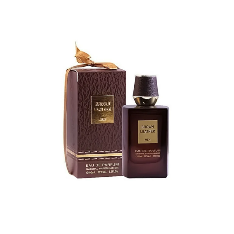 Brown Leather men de la Fragrance World. Un parfum care reprezinta un stil clasic. Dar modern plin de eleganță, rafinament și prestigiu. Acordul de piele este semnătura masculina a parfumului.