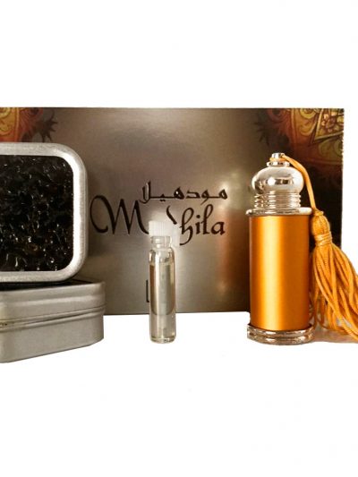 Attar parfum arabesc si bakhoor Mudhila set de colectie