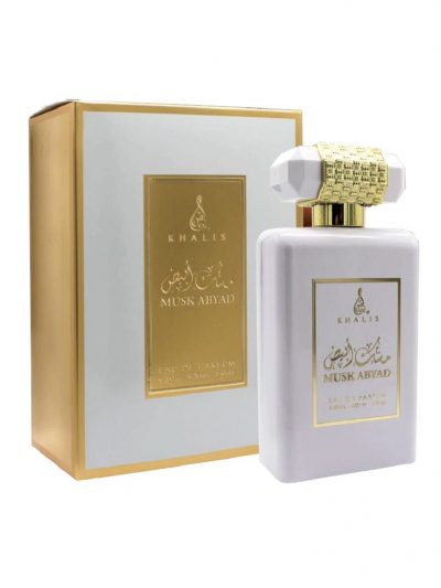 Parfum Arabesc Musk Abyad 100ml apa de parfum Femei - Dama. Cu miros moscat, floral,fresh. Arome de vanilie, ambra si flori albe.