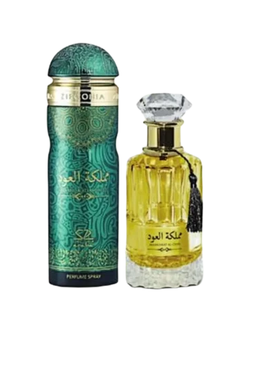 Mamlakat Al Oud Zirconia Arabia, parfum arabesc , fresh, usor lemnos, delicat. Setul  contine: 100ml parfum + 200 ml deo spray. Parfumuri Arabesti Originale .