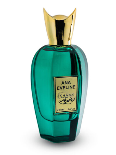 Ana Eveline, un parfum oriental fructat. Persistenta indelungata si siaj puternic. , fabricat in Emiratele Arabe Unite. Pentru Femei