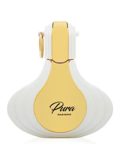 Mirada Pura Pour Femme, parfum arabesc, oriental lemnos. Parfumul combină acordurile florale, verzi și aromate cu esentele orientale pentru a defini un miros atrăgător. Fabricat in Emiratele Arabe Unite.