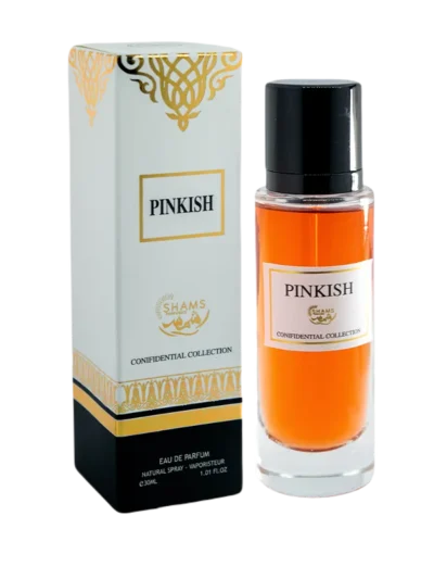 Parfum Oriental Pinkish 30ml Confidential Collection, miros floral oriental feminin, seducator, provocator. Shams Perfumes, fabricat in EAU - Dubai.