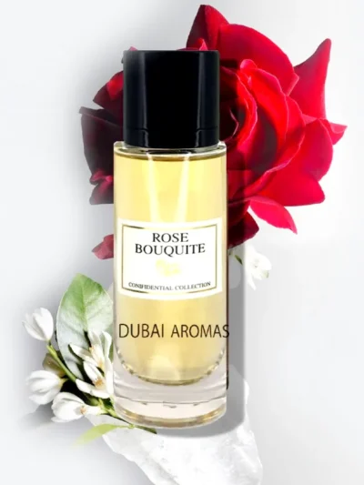 Parfum Arabesc femei Rose Bouquet 30ml Confidential Collection, un parfum floral cremos, un miros dens, rebel. Parfum cu persistenta indelungata si siaj puternic. Shames Perfumes fabricat in EAU - Dubai.