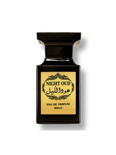 Parfum Night Oud Fragrance World miros oriental lemnos. Deschide spectacolul cu o aroma puternica, uscata de tabac. Rapid imbinata pe scena de nota de lemn de agar oud.