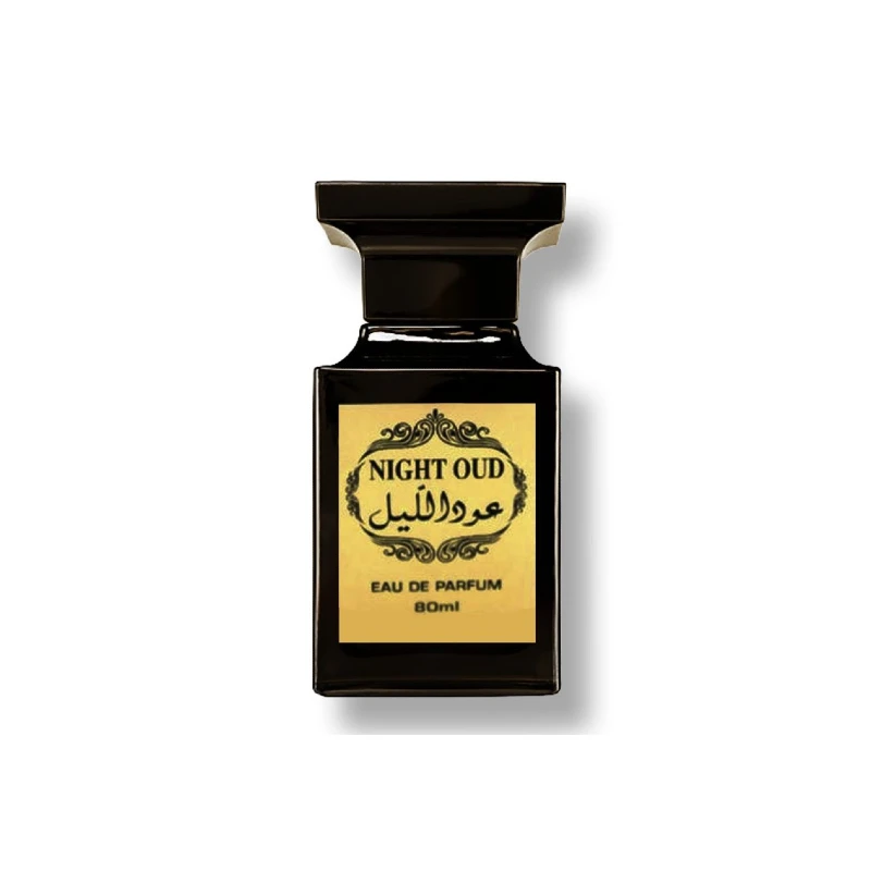 Parfum Night Oud Fragrance World miros oriental lemnos. Deschide spectacolul cu o aroma puternica, uscata de tabac. Rapid imbinata pe scena de nota de lemn de agar oud.