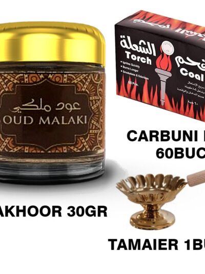 Set Bukhoor Aromaterapie Naturala aroma de oud. Bakhoor + catui + carbuni eco. Aromatizant interior oriental miros de lemn de agar