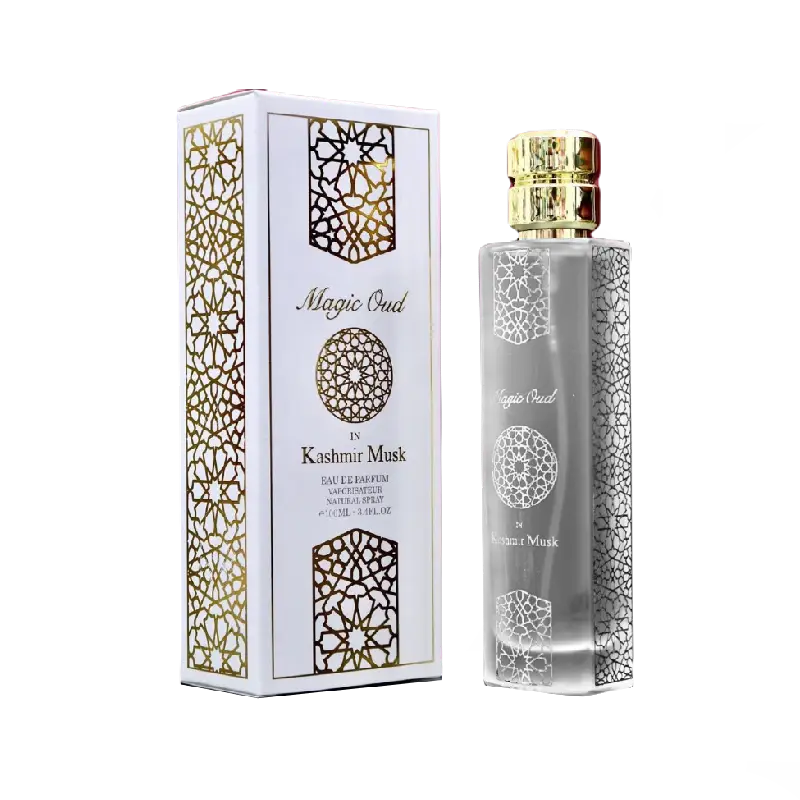 Magic Oud In Kashmir Musk, parfum arabesc, un miros fresh lemnos, delicat, unic si sofisticat. Livrare gratuita la comenzi peste 100 lei. Shop Dubai Aromas