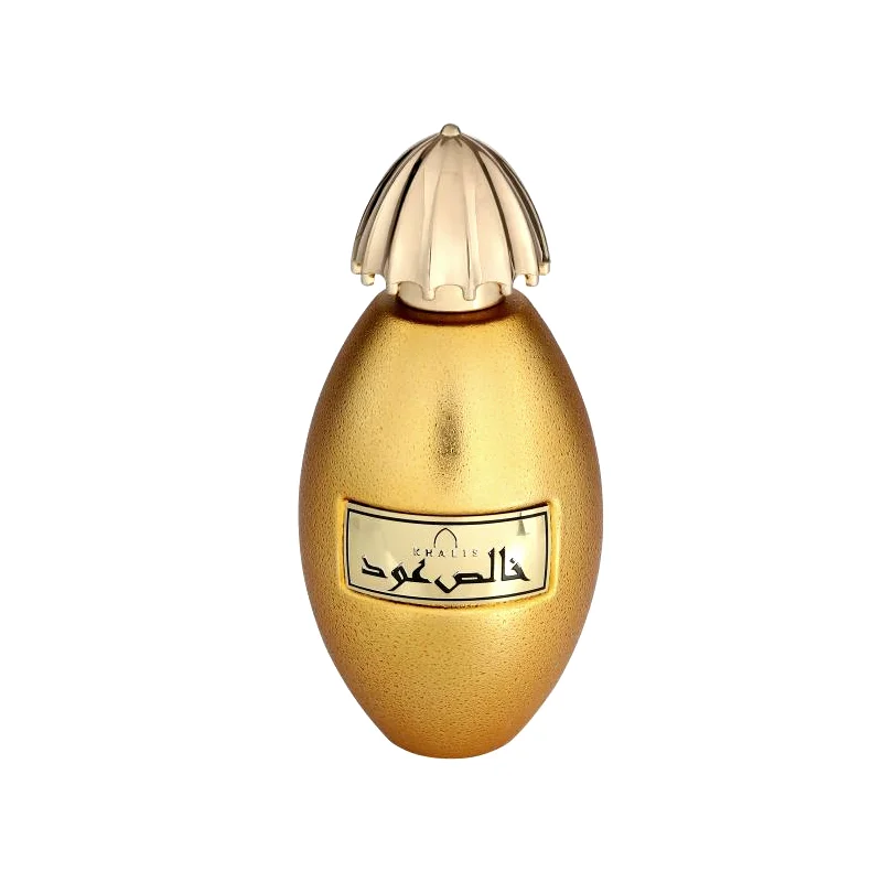 Khalis Oud Royal Collection, parfum arabesc, oriental lemnos. Un adevarat peisaj de mirosuri. Aromele se intrepatrund, variaza de la condimentat – amarui la lemnos oriental.