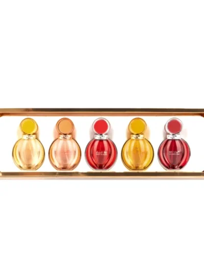 Parfumuri Arabesti Femeie The Royal Collection Al Ameerah , 5 x 25ml parfumuri delicate, feminine, seducatoare, ispititoare, doar pentru tine. Fabricate in Emiratele Arabe Unite. Livrare Gratuita .