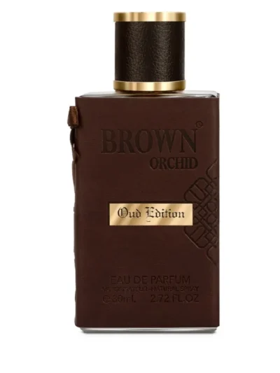 Parfum Brown Orchid Oud Edition de la Fragrance World, parfum oriental lemnos pentru dama si barbati. O briza printre dunele deșertului. Îți fascinează simțurile și te rasfata cu miresmele orientale.