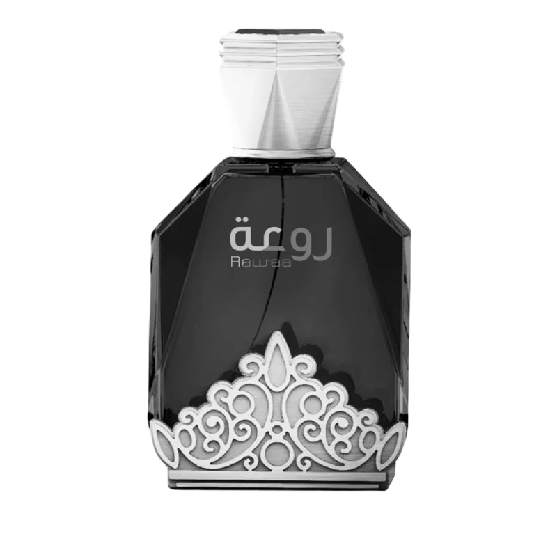 Parfum arabesc fresh moscat, Rawaa de la Swiss Arabian. Pentru această creație, designerul lasă stilul clasic deoparte și ne surprinde prin introducerea de note originale,un parfum modern și extravagant.