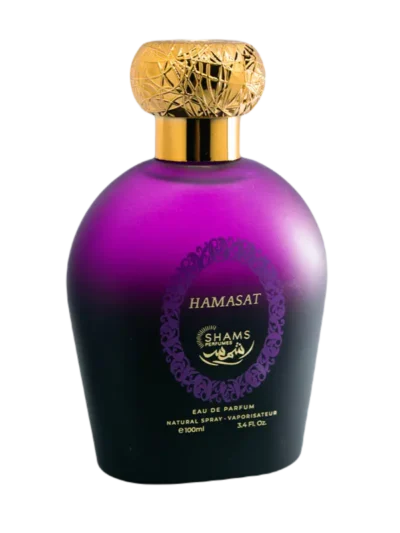 Parfum Oriental Intense Hamasat 100ml apa de parfum Femei, un miros dulce, usor lemnos. Shams Perfumes, fabricat in Emiratele Arabe Unite. Livrare gratuita la comenzi peste 100Lei.