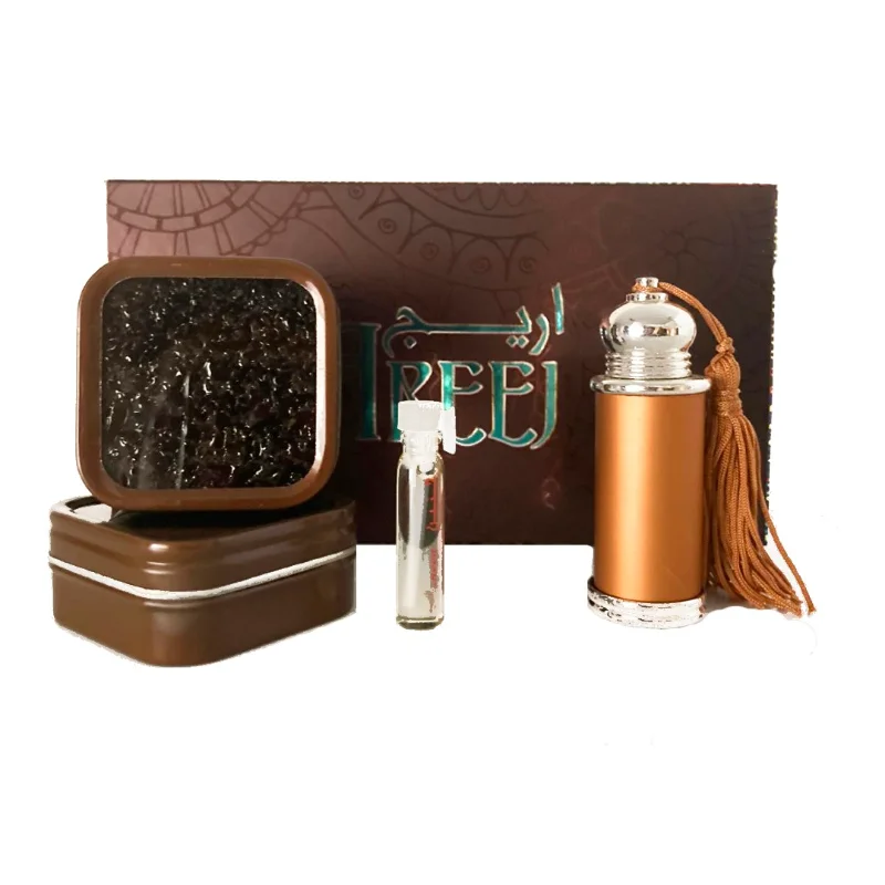 Areej Set Parfum Fara Alcool si Bakhoor. Odorizant pentru casa si attar . Perfect Cadou pentru ea si pentru el. Stratificarea bakhoorului și uleiului