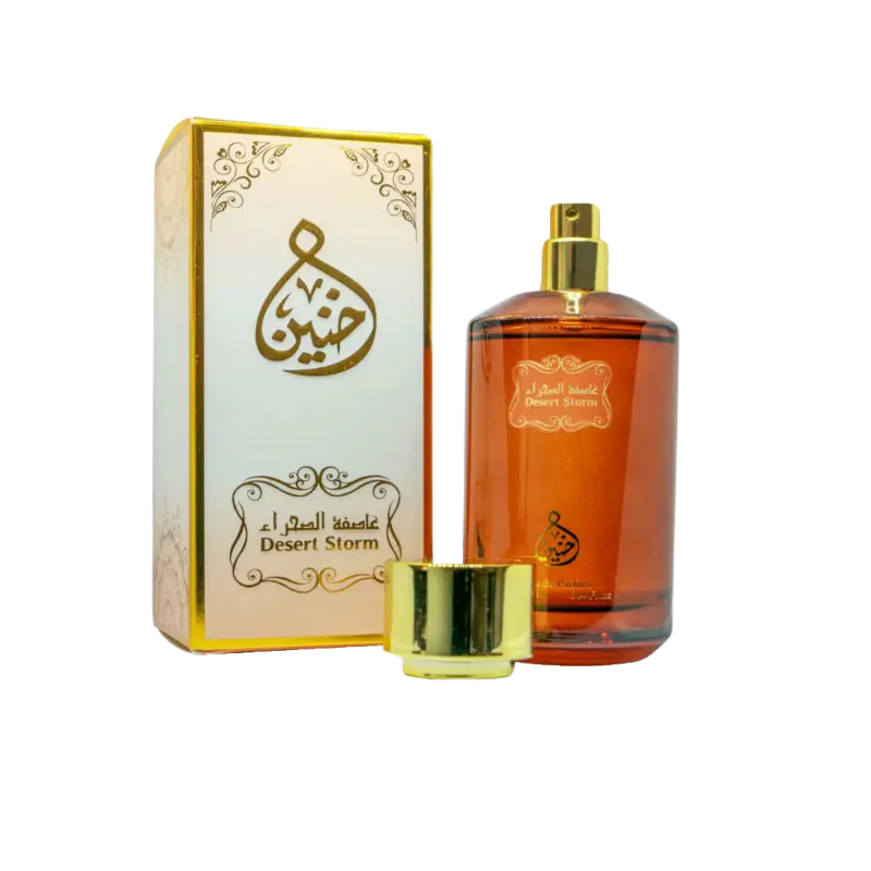 Parfum arabesc dulce Desert Storm pentru femei si barbati. Praf de Aur cu arome dulci de vanilie cu lemn de santal si mosc