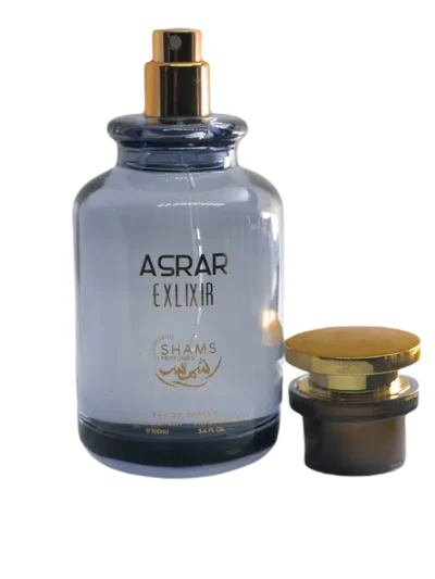 Asrar Elixir 100ml apa de parfum fermei. Un parfum oriental, ambrat vanilat, intens si provocator . Dubai Parfumuri Arabesti Note orientale