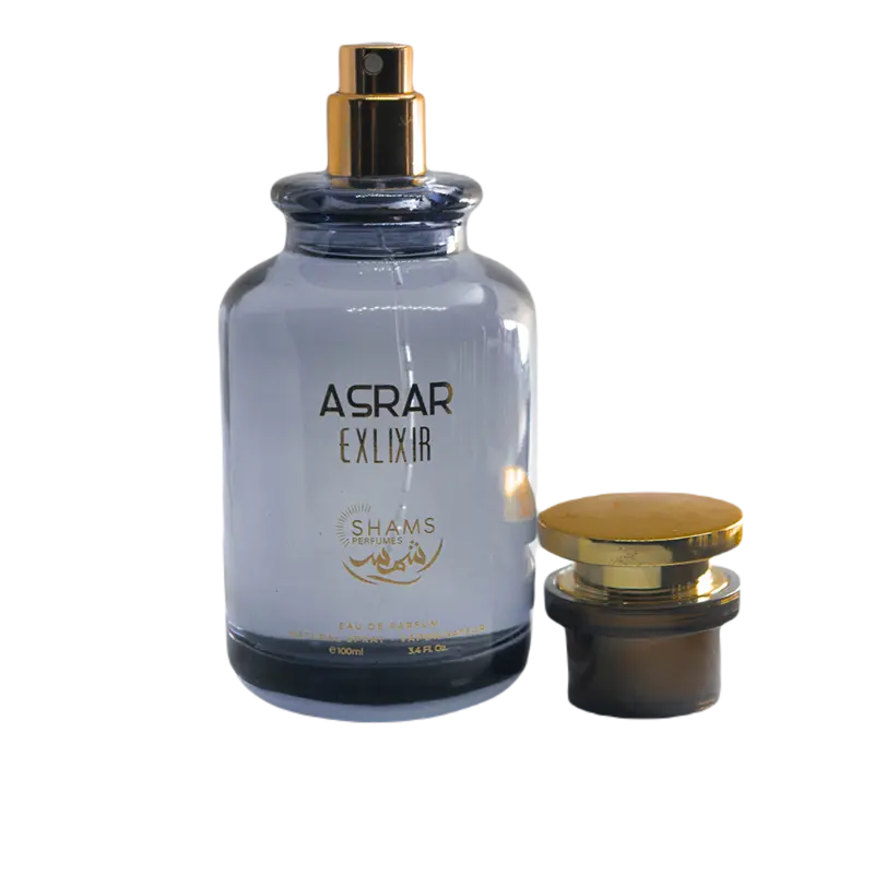 Asrar Elixir 100ml apa de parfum fermei. Un parfum oriental, ambrat vanilat, intens si provocator . Dubai Parfumuri Arabesti Note orientale