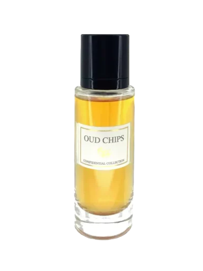 Parfum Oud Chips 30ml Privee Couture Collection, un parfum lemnos pentru barbati. Parfum Tabac cu note de tutun - fabricat in Emiratele Arabe Unite.
