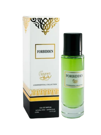 Parfum Forbidden 30ml Confidential privee couture collection, un parfum fresh, usor lemnos. Shop parfum fabricat in EAU - Dubai.