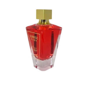 Parfum Arabesc femei Lux Sunrise Ruby 100ml parfum lemnos floral. inspirat din Baccarat Rouge 540 ambalat intr-o cutie eleganta