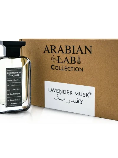 Lavender Musk Arabian Lab Collection, parfum arabesc, un miros oriental floral. Un parfum proaspat, usor dulceag, arome de lavanda, cu un acord pudrat, care se transforma intr-o aroma de vanilie delicata, seducatoare. Un parfum arabesc, luminos, stralucitor si elegant.