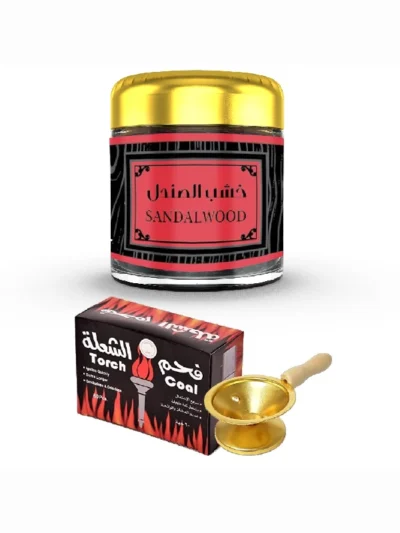 Set bakhoor Lemn de Santal aromaterapie naturala. Sandalwood Creați o atmosferă romantică relaxanta positiva. aroma de santal cu miros puternic