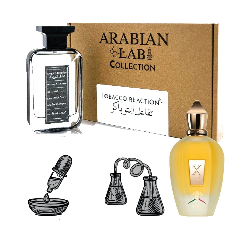 Parfum Tobacco Reaction Arabian Lab Collection, parfum persistent ( 8 ore + pe piele)  miros oriental. Un parfum in care tutunul și mierea au o legatura intime