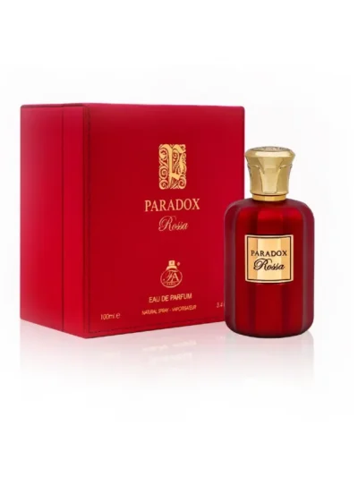Parfum Arabesc Paradox Rossa pentru femeie. Un parfum feminin, floral oriental, delicat, impunator. Trandafirii de Taif si Mosc Alb