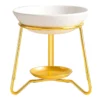 Suport De Ars Pentru Aromaterapie Din Ceramică Si Metal Auriu
